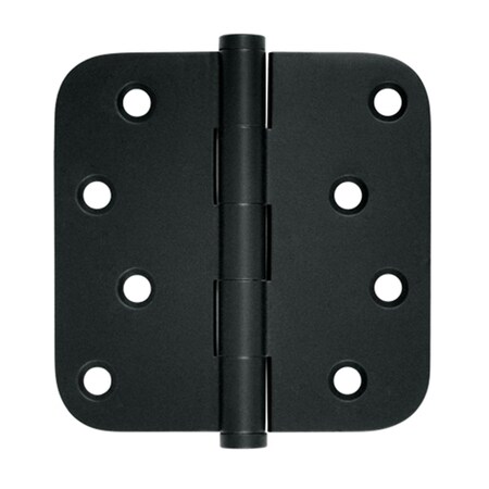 Patioplus 4 x 4 x 0.62 in. Radius Hinge, Black, Solid Brass, 2PK PA3236543